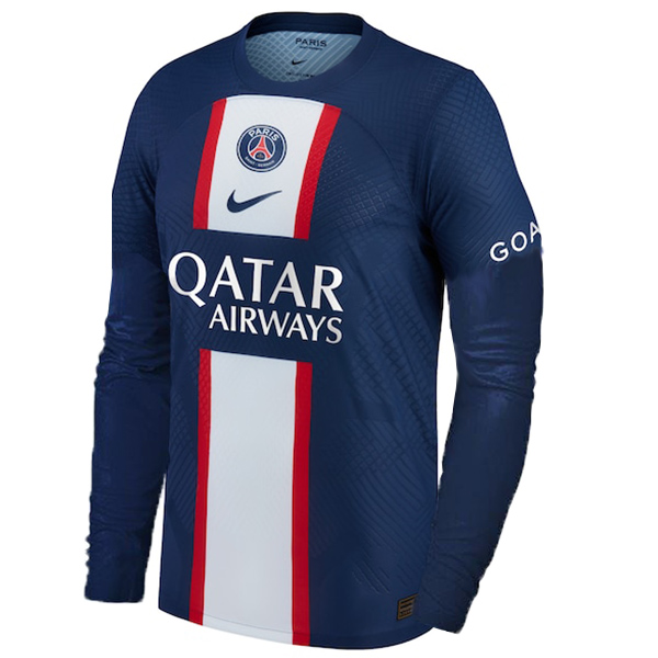 Paris saint germain home long sleeve jersey PSG first soccer kits men's sportswear football tops sport shirt 2022-2023
